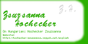 zsuzsanna hochecker business card